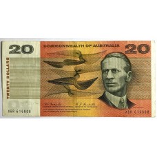 AUSTRALIA 1967 . TWENTY 20 DOLLARS BANKNOTE . COOMBS/RANDALL